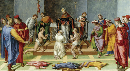 Saint Augustine Giving the Habit of His Order to Three Catechumens